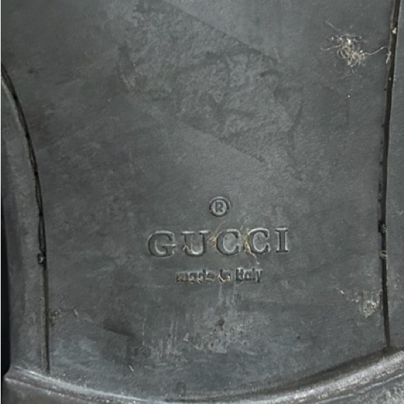 Men’s Gucci Black Leather Boots Sz 11D - Picture 5 of 6